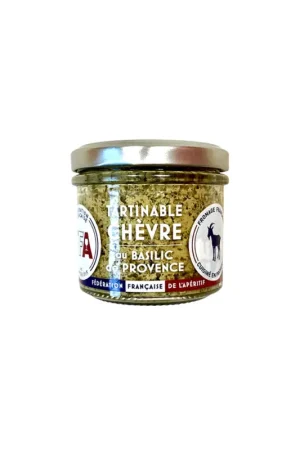 Marque Tartinable de fromage de chèvre au basilic de provence 90g