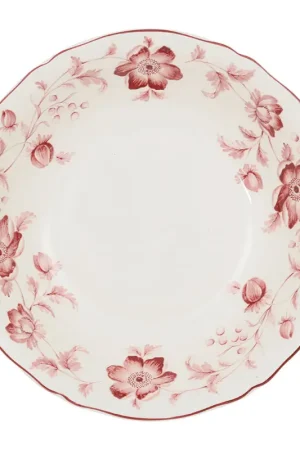 Achat Immédiat Saladier en faïence rouge d23cm - Margaux