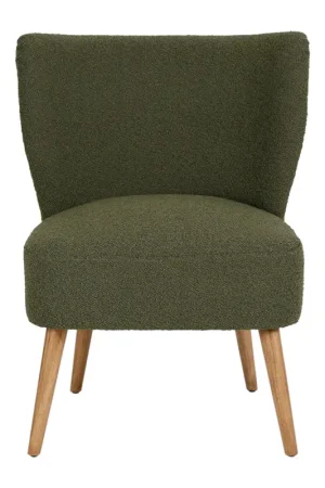 Fauteuil bouclette vert - Eleonor Certifié