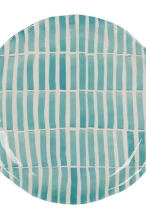 Achetez Aujourd'hui Plat en terre cuite turquoise d33cm - Lisia