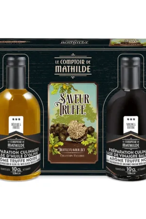 Coffret truffe noire - lot huile et vinaigre 2 x 10cl - amateur Commander Vite