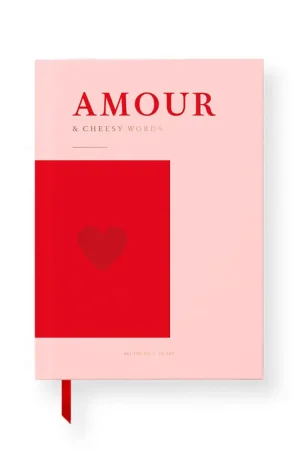 Carnet rigide amour A5 rose et rouge 220 pages Commande En Gros