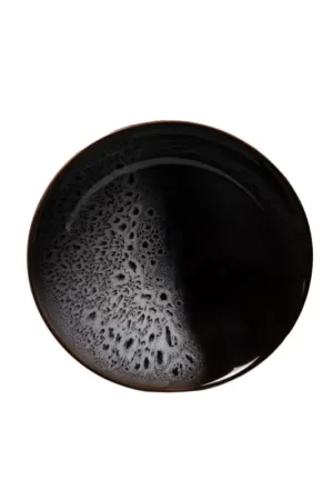 Assiette calotte en grès noir et blanc d19cm - Kyle Meilleur Choix