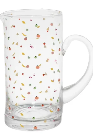 Acheter Direct Pichet en verre multicolore 1l - Les Fruits