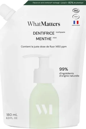 Eco-recharge dentifrice menthe blancheur et fluor 180ml Offre Limitée