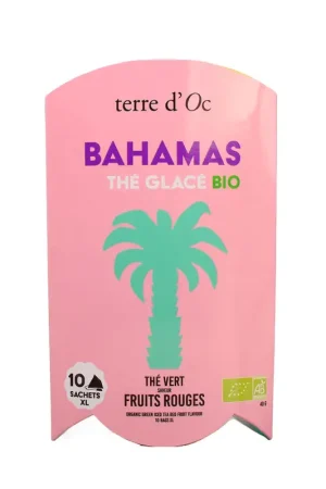 Commander Maintenant Thé vert glacé bio saveur fruits rouges bahamas