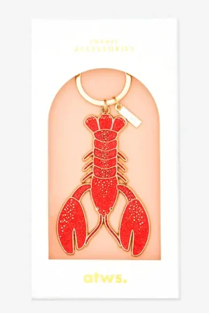 Affaire À Saisir Porte-clés homard en émail rouge