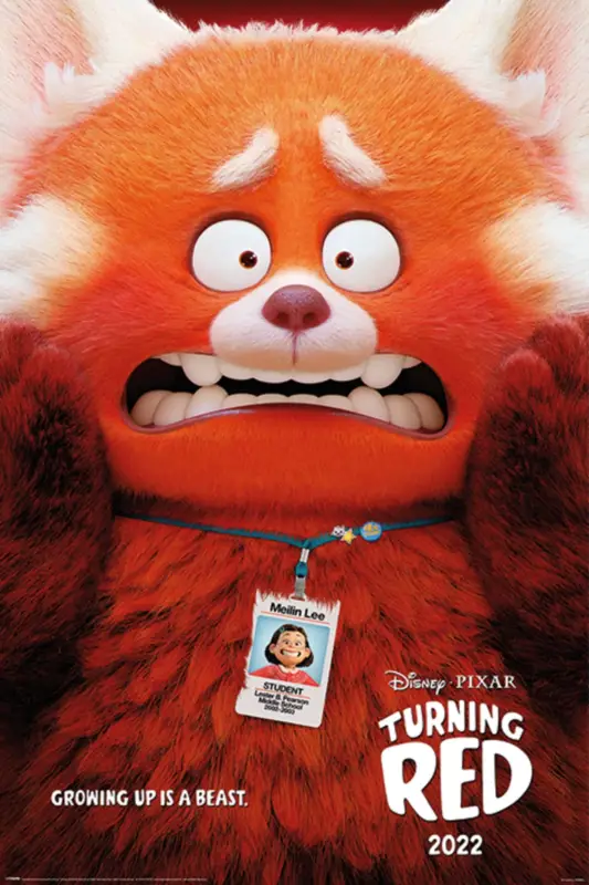 Promotion Poster Turning Red Growing Up Is A Beast 61x91,5cm
