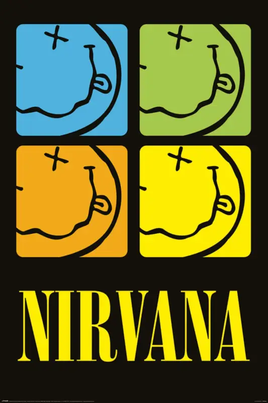 Promotion Poster Nirvana - Smiley Squares 61x91,5cm