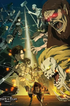 Poster Attack on Titan - Paradis vs Marley 38x52cm Top Vente