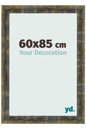 Cadre Photo 60x85 cm - Bleu Or Mélangé - MDF - Pisa Top Vente