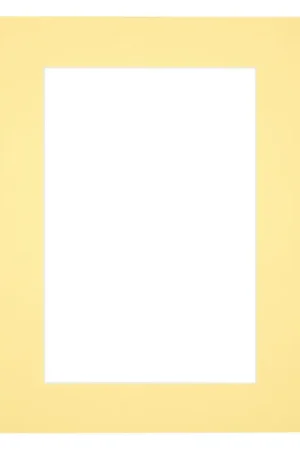 Acheter Direct Passe-Partout 18x24 cm - Ouverture photo 9x13 cm - Jaune - Pour cadres et photos