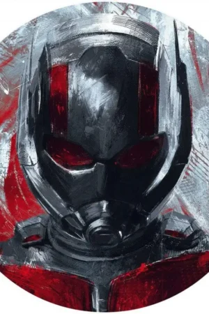 Papier Peint - Avengers Painting Ant-Man 125x125cm - Rond - Intissé - Adhésif Nouveauté