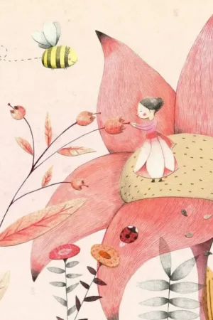 Commander Maintenant Papier Peint - Thumbelina 192x260cm - Intissé