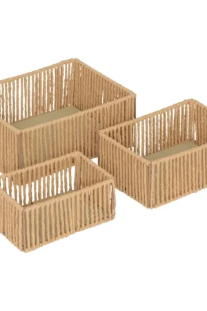 Meilleure Vente Set de 3 paniers rectangles