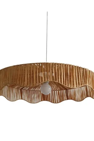 Soldes Suspension en raphia tressé