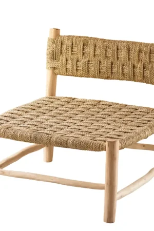 Satisfait Ou Remboursé Fauteuil bas bois organique