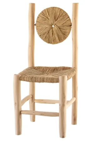 Populaire Chaise bois dossier rond