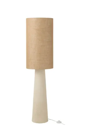 Prix Promo Lampadaire en jute et fibre de verre