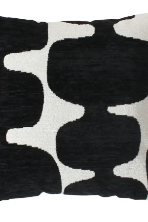 Coussin décoratif déhoussable jacquard motif moderne Petit Prix
