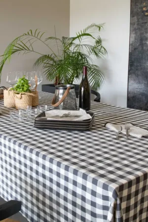 Expédié Aujourd'hui Nappe en coton vichy