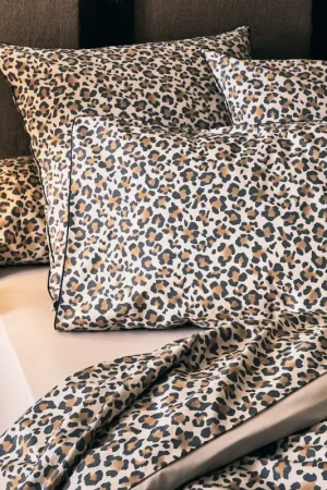 Taie de traversin percale de coton léopard Bon Plan