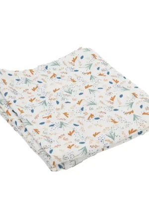Maxi lange bébé en mousseline motif végétal Commande En Gros