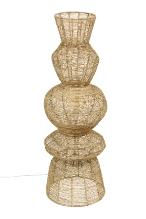 Acheter Direct Lampadaire en jute et acier design