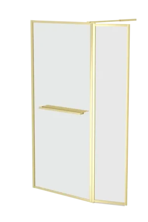 Paroi de douche à l’italienne 3-en-1 avec volet pivotant Nouveauté