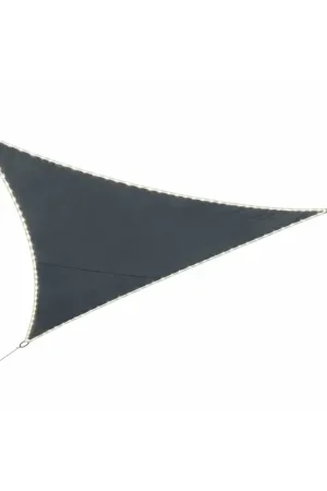 Voile d’ombrage triangulaire avec leds solaires Top Vente