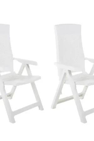 Lot de 2 chaises de jardin inclinables pliantes Expédié Aujourd'hui