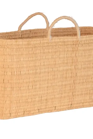 Nouveauté Grand panier en paille et anse coton Hassira