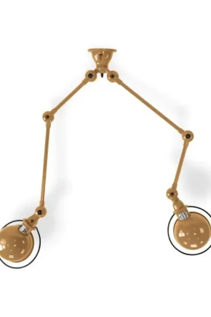 Jieldé SKY4224 Loft - Suspension industrielle - 4 bras articulés (40+25 cm & 25+40 cm) - Réflecteurs orientables Ø15 cm Commande En Gros