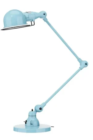 Offre Du Jour Jieldé Signal SI333 - Lampe de table industrielle - 2 bras articulés (2x30 cm) - Réflecteur orientable Ø10 cm - H 70 cm