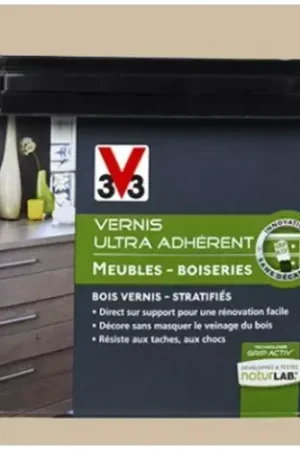 V33 Vernis Ultra Adhérent 0,75L Beige ivoire Prix Réduit