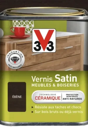 Offre Exclusive Vernis V33 Meubles et Boiseries Satin Ebène
