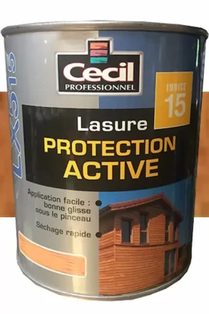 Bon Marché Lasure LX515 Protection Active CECIL Chêne