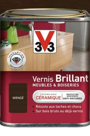 Vernis V33 Meubles et Boiseries Brillant Wengé Offre Du Jour