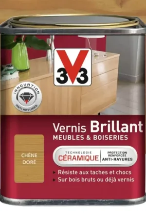 Vernis V33 Meubles et Boiseries Brillant Chêne doré Commander Vite
