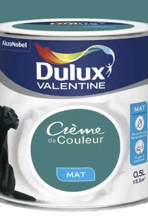 Peinture acrylique mat DULUX VALENTINE Crème de couleur Eucalyptus Nouvelle Collection