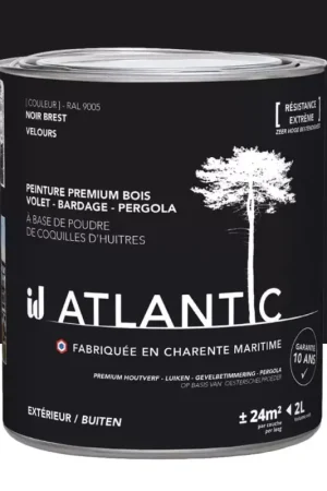 Commander Vite Peinture acrylique pour boiseries extérieures ID Atlantic Noir Brest Velours