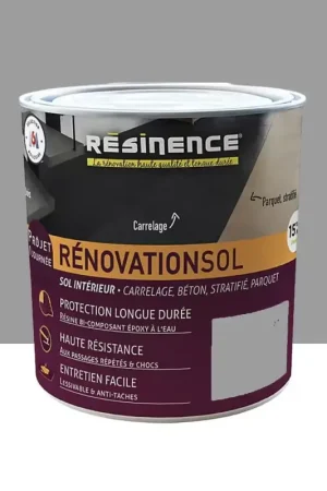 Résine colorée RÉSINENCE RénovationSol Zinc Nouvel Arrivage
