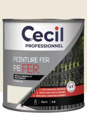 Peinture Fer Glycéro Cécil Professionnel PE FER Beige calcaire Brillant Seulement Aujourd'hui