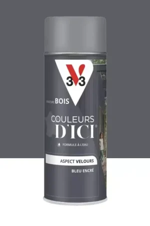 Réduction Aérosol Peinture pour Bois Extérieurs V33 Couleurs d'ICI Velours Bleu encré