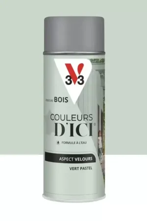 Aérosol Peinture pour Bois Extérieurs V33 Couleurs d'ICI Velours Vert pastel Nouvel Arrivage