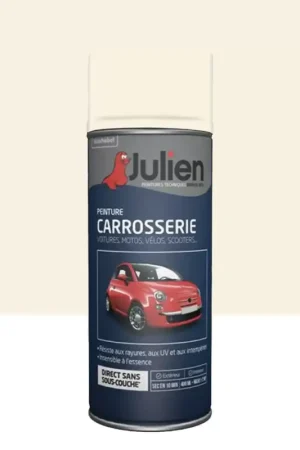Meilleur Prix Bombe de peinture JULIEN Carrosserie Blanc crème Brillant (37071)