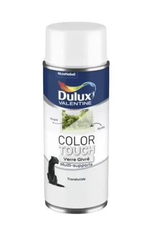 Bombe aérosol de peinture DULUX VALENTINE Color Touch Verre givré Commander Vite