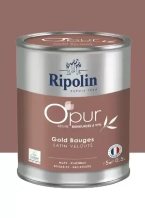 Peinture Murs, Boiseries, Radiateurs RIPOLIN OPur Satin velouté Gold bauge NP Expédition Rapide