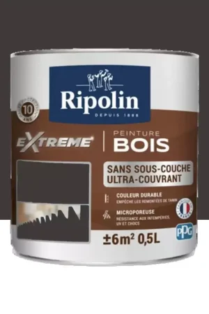 Vente Flash Peinture RIPOLIN eXtrême Bois Bi-Activ Brun Normand