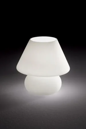 Lampe Prato en verre blanc H18 - Ideal Lux Vente Directe